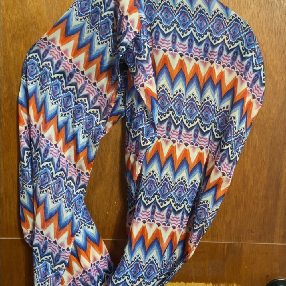 Colorful Geometric Pattern Scarf